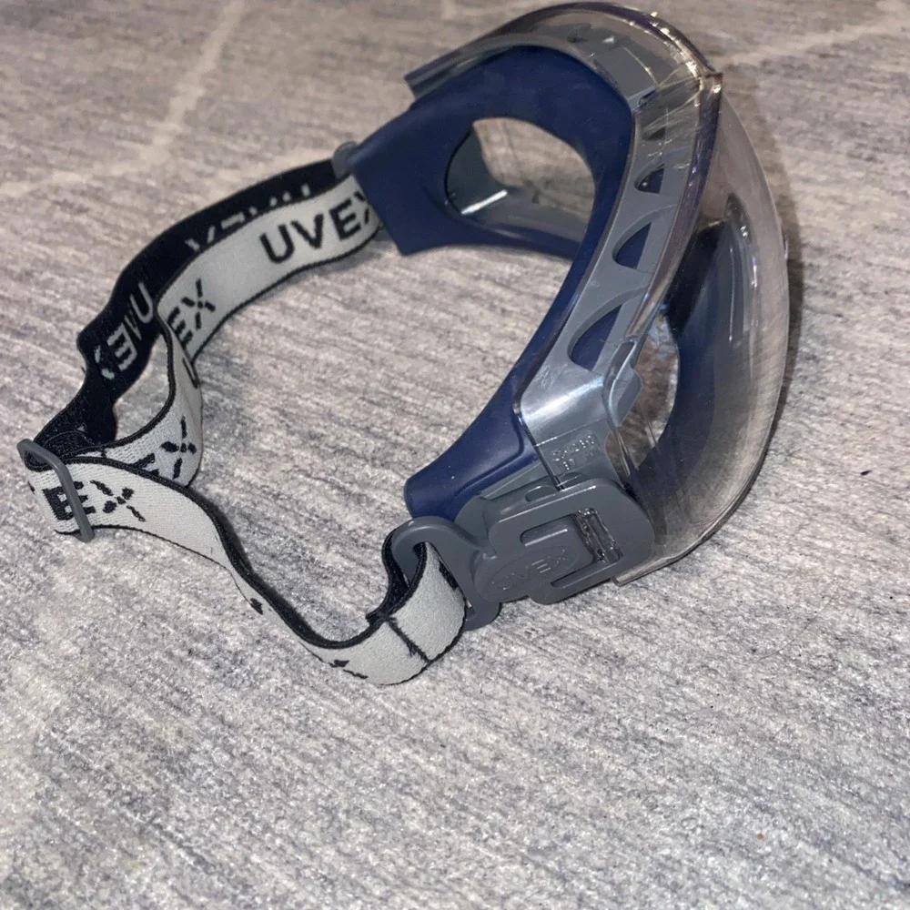 Uvex OTG Safety Goggles with Clear Hydroshield Anti-Fog Lens & Fabric Headband